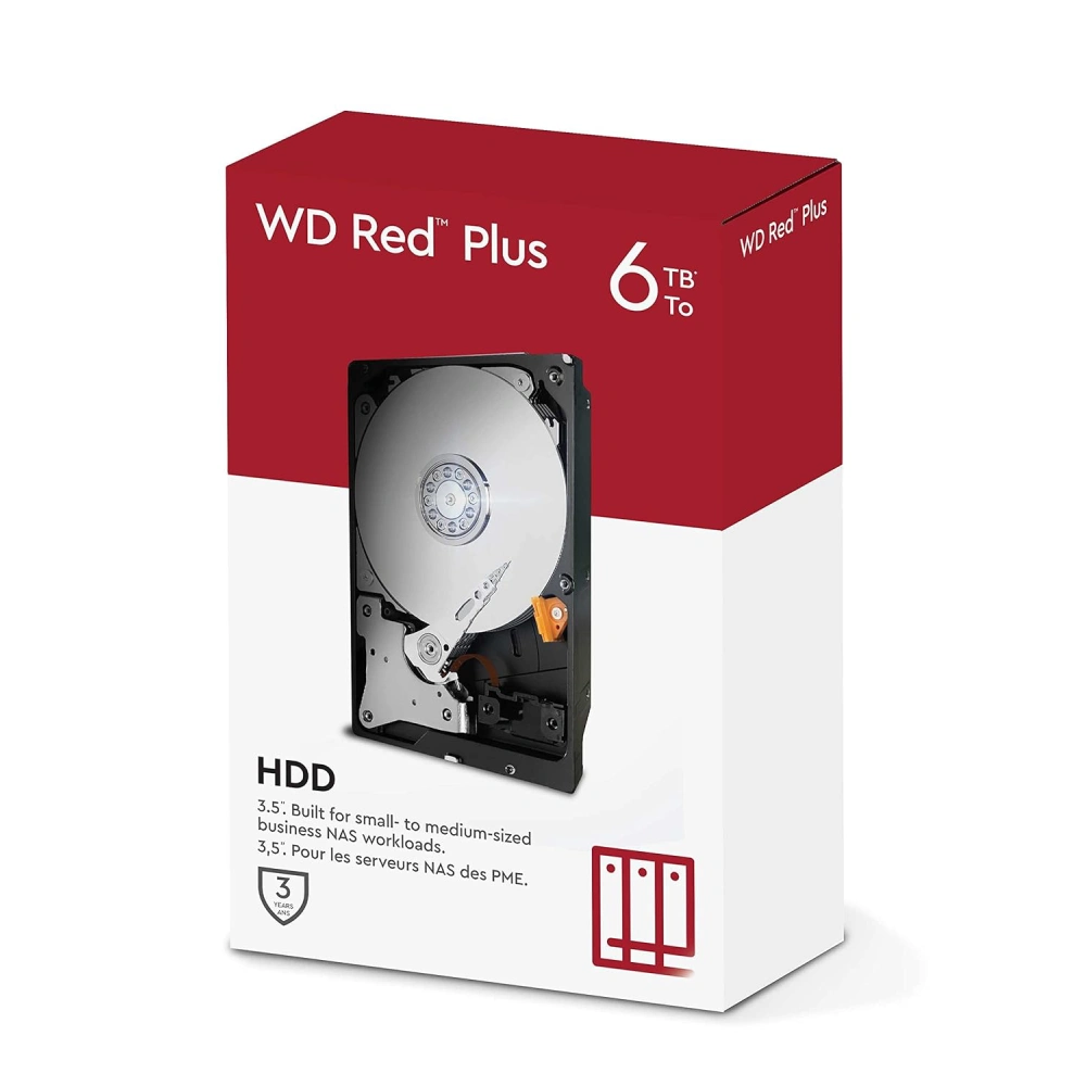 WD Red Plus 6TB 3.5 Inch NAS Internal Hard Drive view 3
